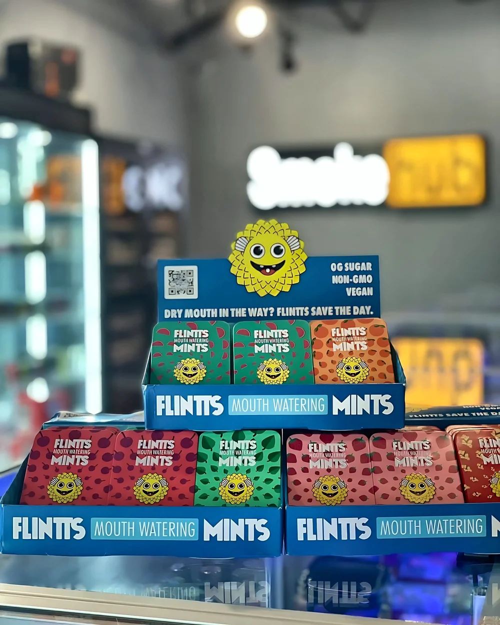 Mints display at Smoke Hub