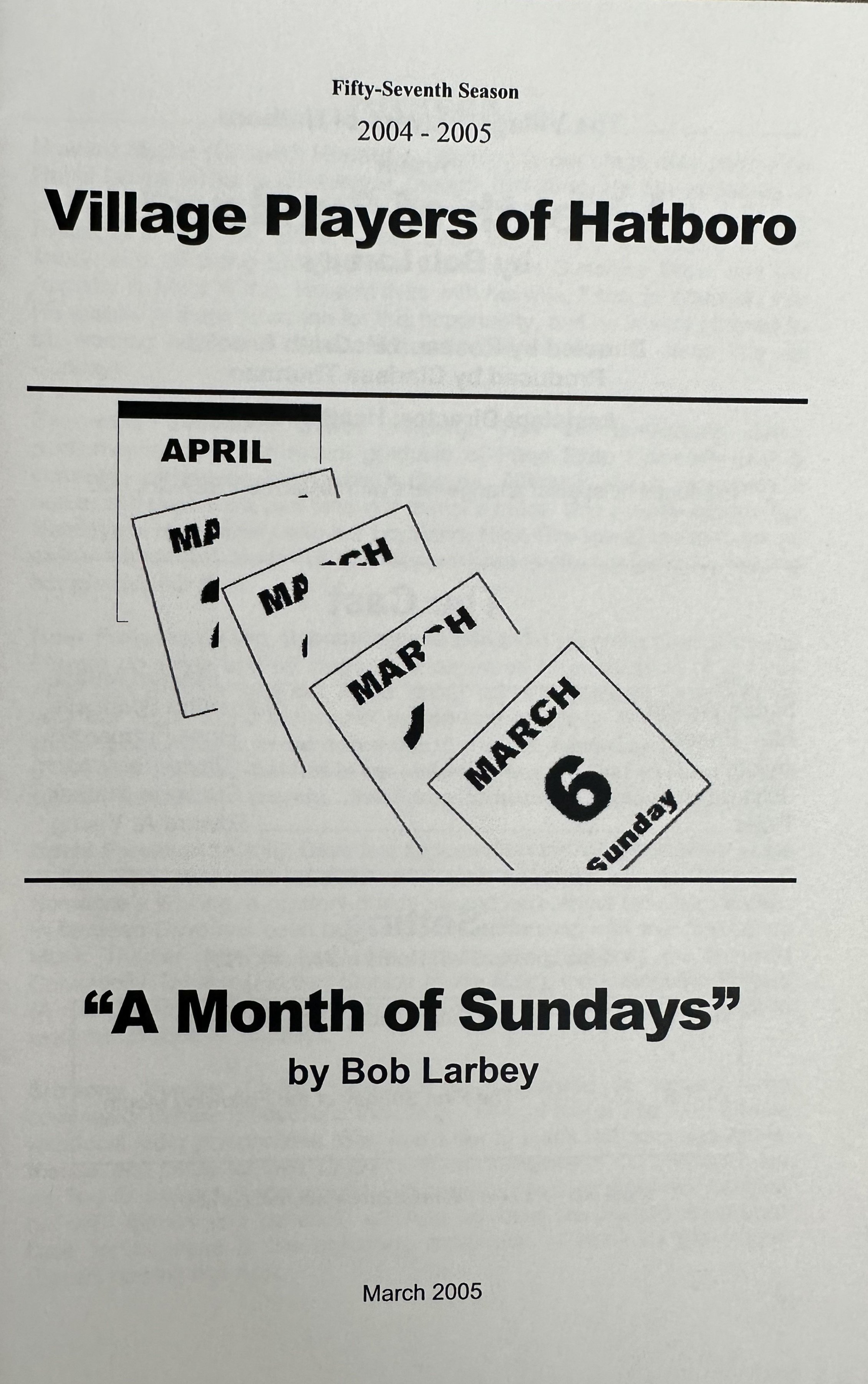 2005 A Month of Sundays.jpg