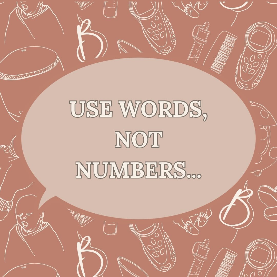 Use words, not numbers&hellip; 🗣️ 

This is in relation to having a cervical examination. 

If you are someone who thinks you may get disheartened, disappointed, or it may mess with your mindset, then ask your care provider to use words, not numbers