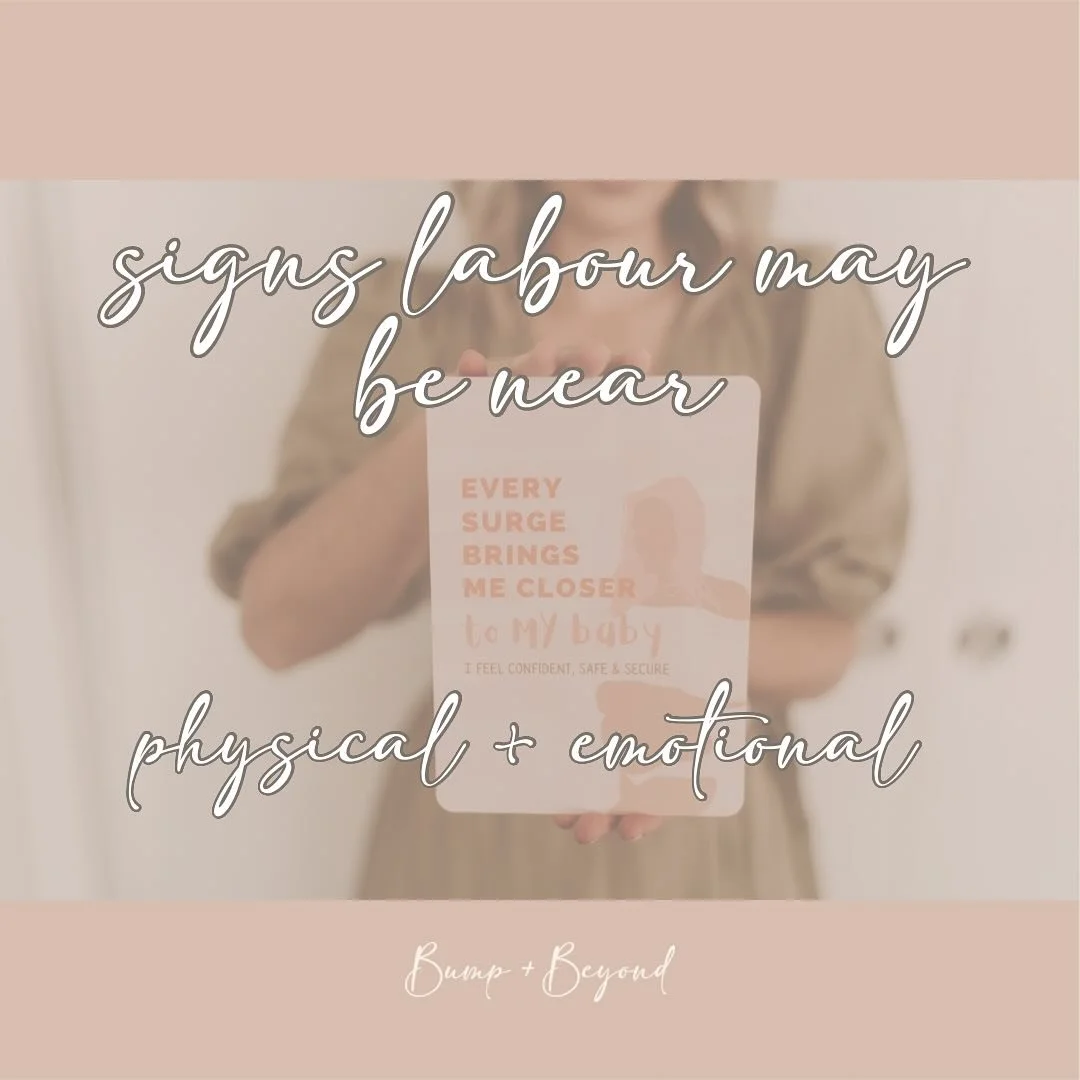 Signs labour may be near.

Will you know when labour is imminent?

Well for some women you may get some obvious signs that changes are happening physically and/or emotionally, and for others you may have no signs and be caught off guard when your wat