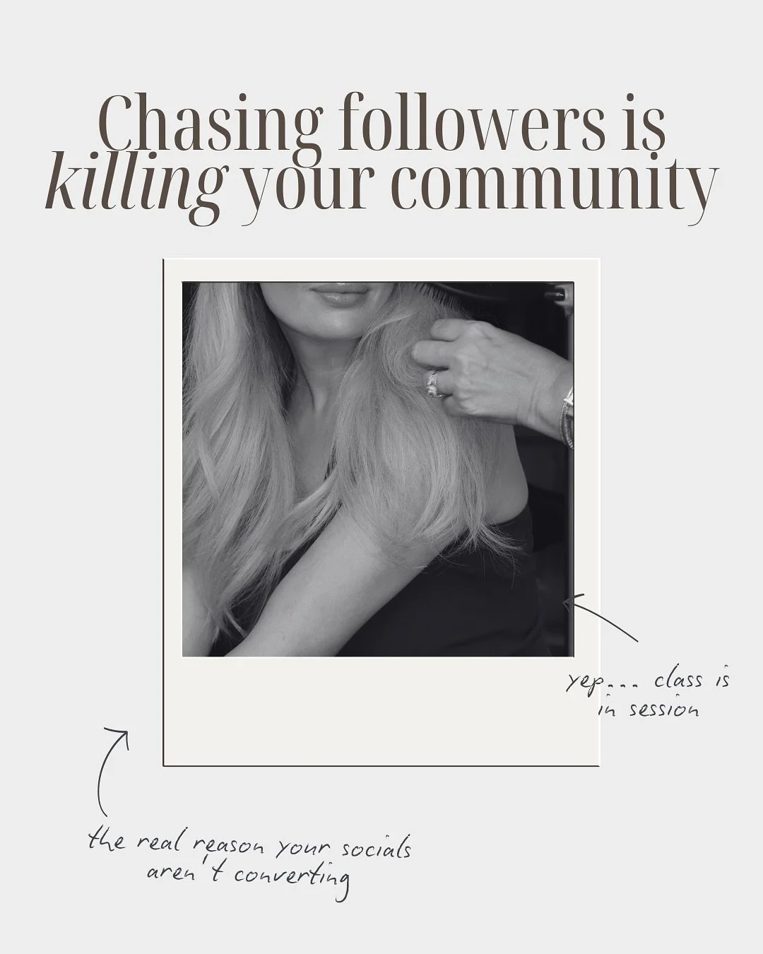 don&rsquo;t let the numbers fool you 💭&nbsp;the goal isn&rsquo;t followers, it&rsquo;s connection. When you focus on building something real, and the right people will follow 💌