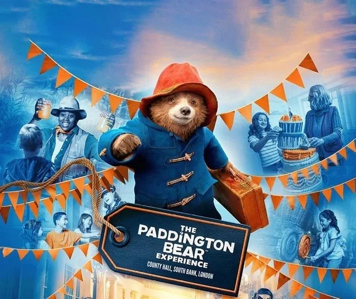 Promotional image for Paddington The Experience, an immersive family attraction in London inspired by Paddington Bear.