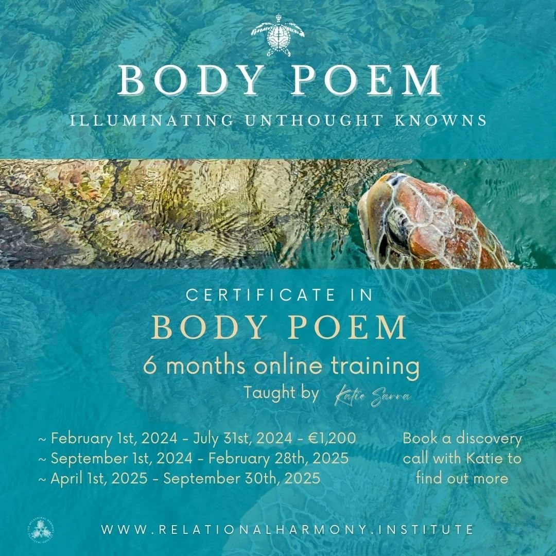 Professional training in BODY POEM leading to Certification
