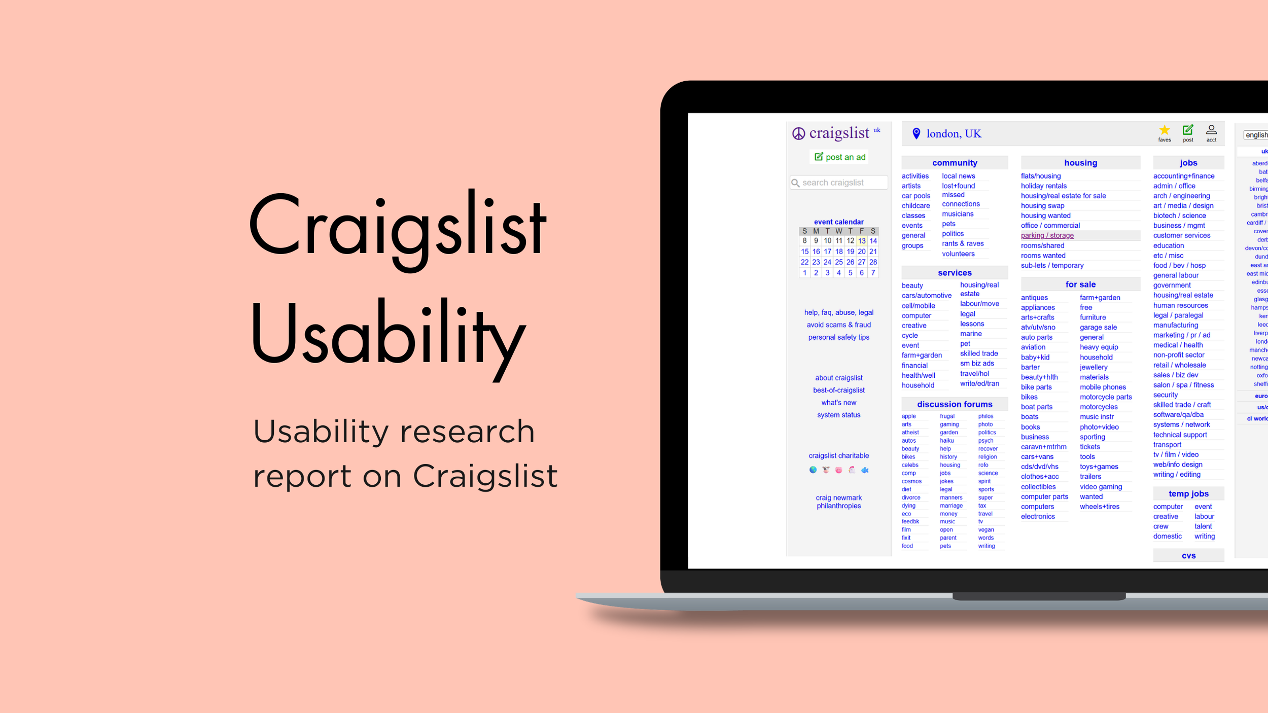 Craigslist.org Usability