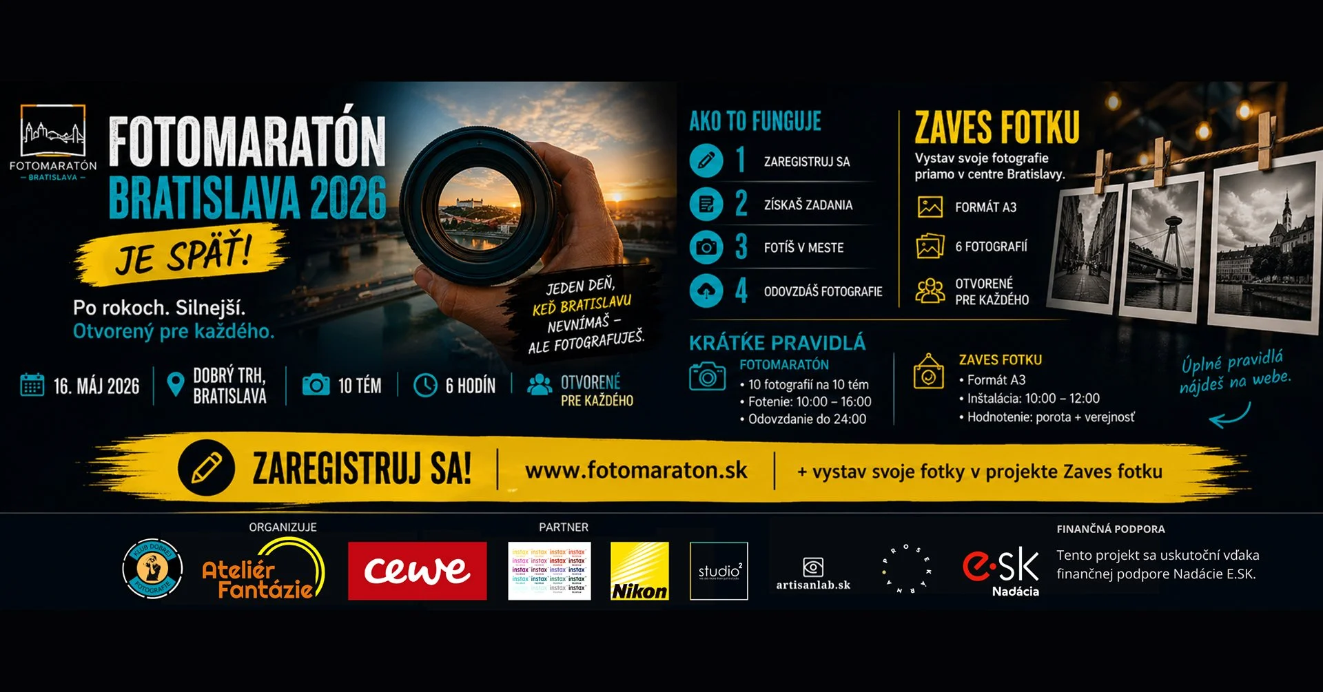 Pozvánka: Fotomaratón Bratislava 2026