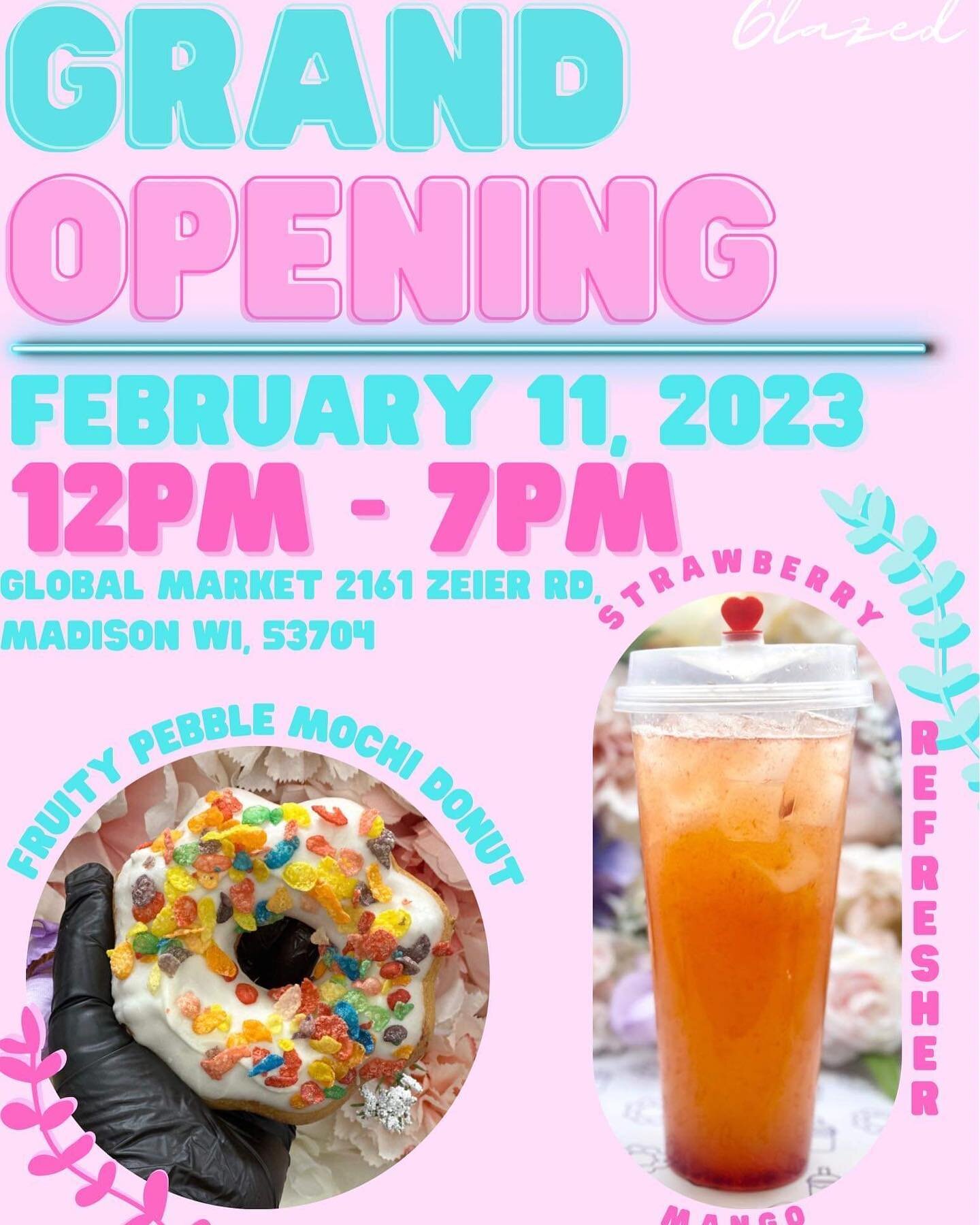 Come join us for our official grand opening on Saturday, February 11th! #mochidonuts