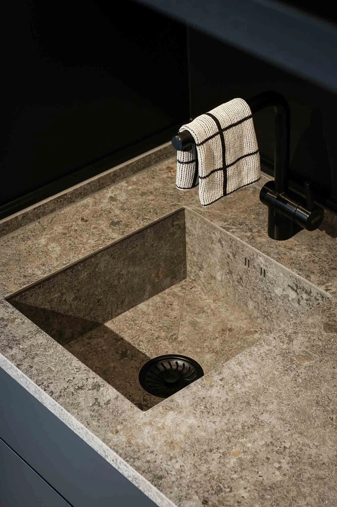 Cubic Outdoor Kitchens in built sinks