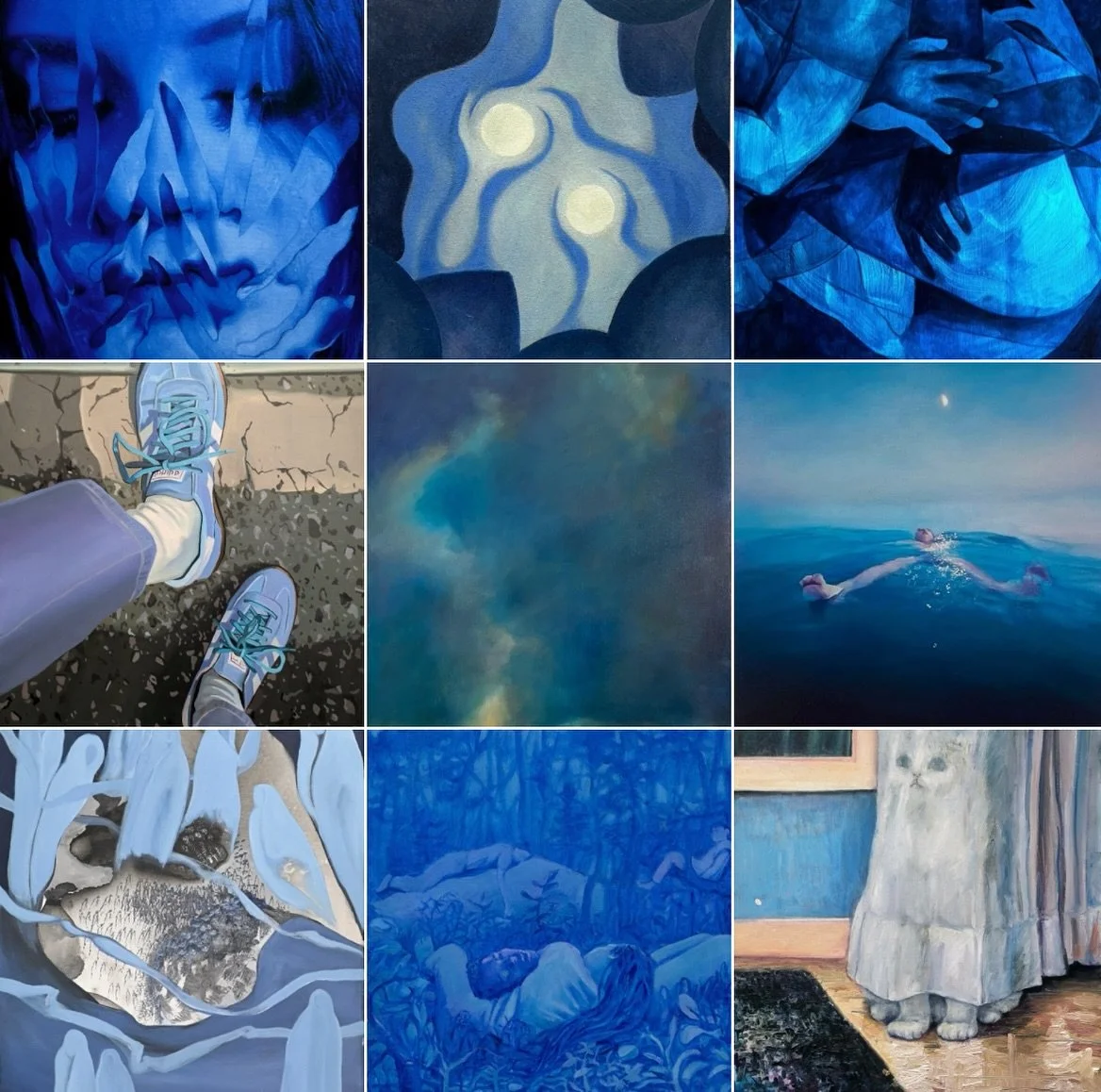 COOL OFF, August 23 - October 4, 2024
140 Essex St &mdash; Opening Hours: Wed-Sun 12pm-7pm
@everythingsfinevintage 

🌀 A few blue pieces in the current show 🌀
To Collect Directly: visionaryprojects.org/cooloff

1) &ldquo;Regina (Glass Fronds)&rdquo