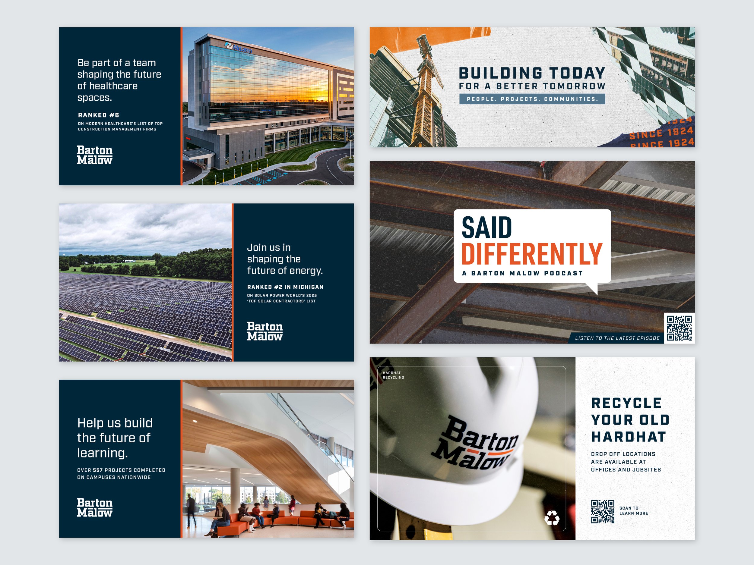 Social Graphics, Podcast, and Digital Signage