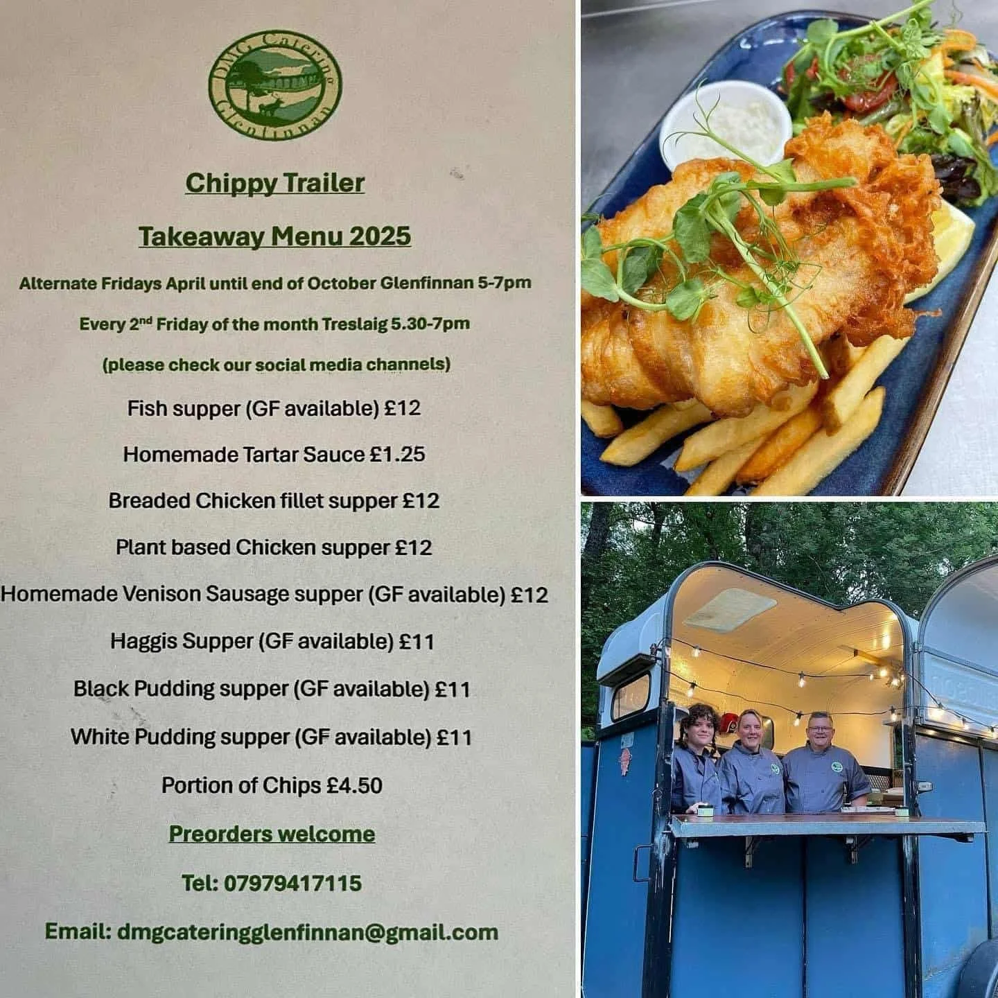 Chippy Trailer at Treslaig Village Hall
