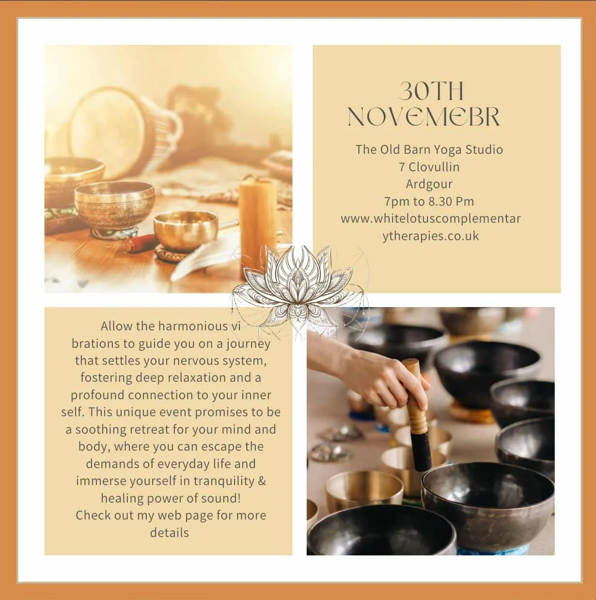 Sound Bath at The Old Barn Yoga Studio 