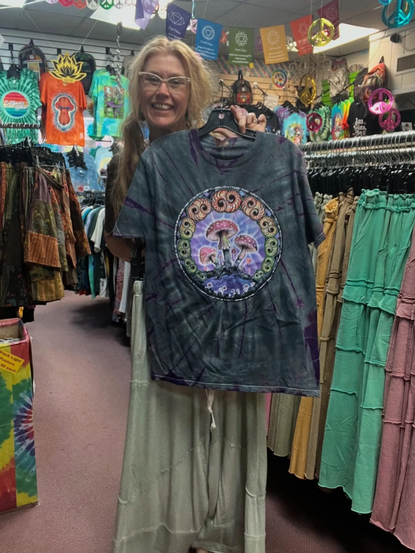 We got the comply clothes at The Happy Place! #hippieclothes #shoplocal #boonenc