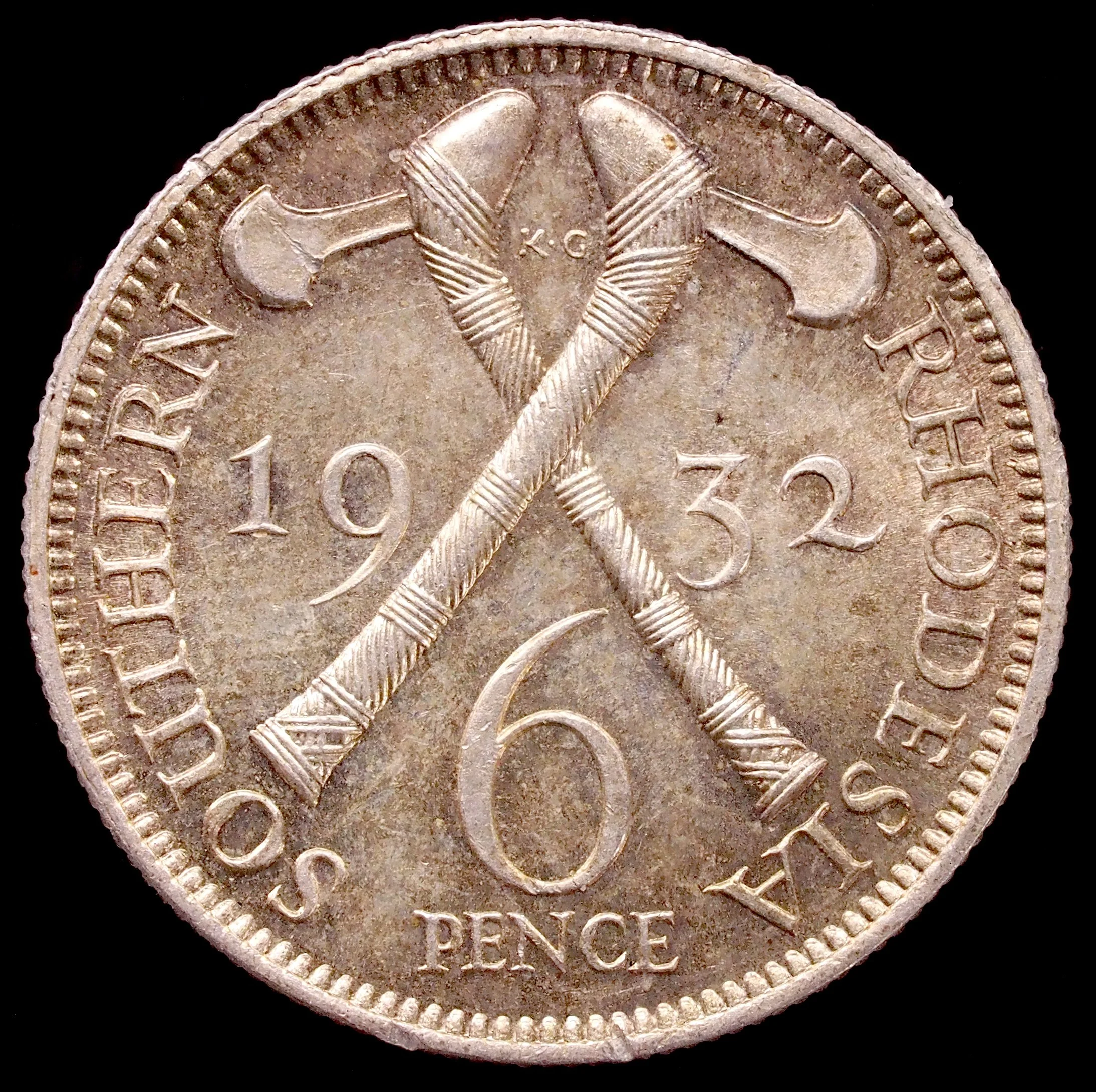 Southern Rhodesia Sixpence 1932 L0803.jpg