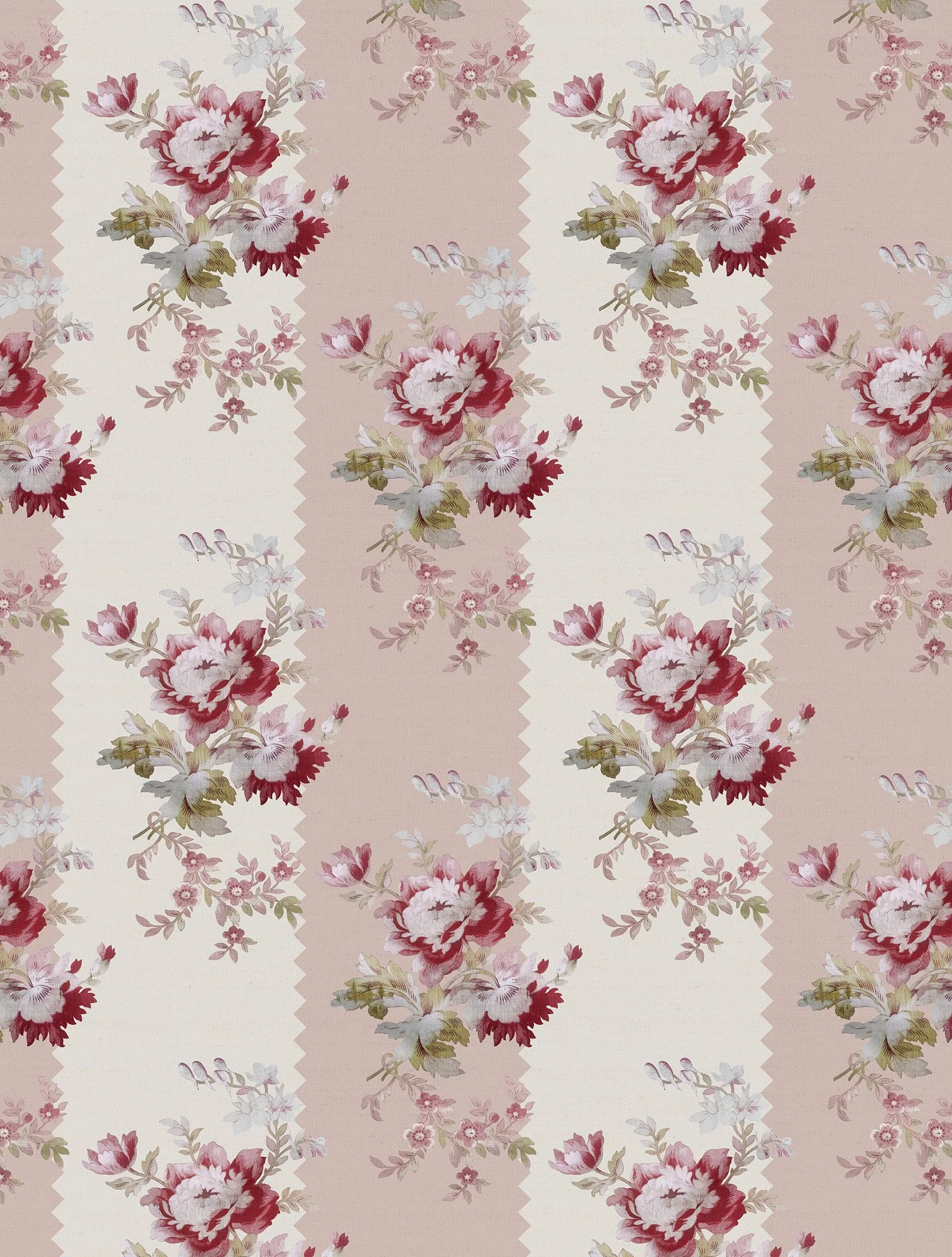 Rose Pivoine Pink - Papier peint
