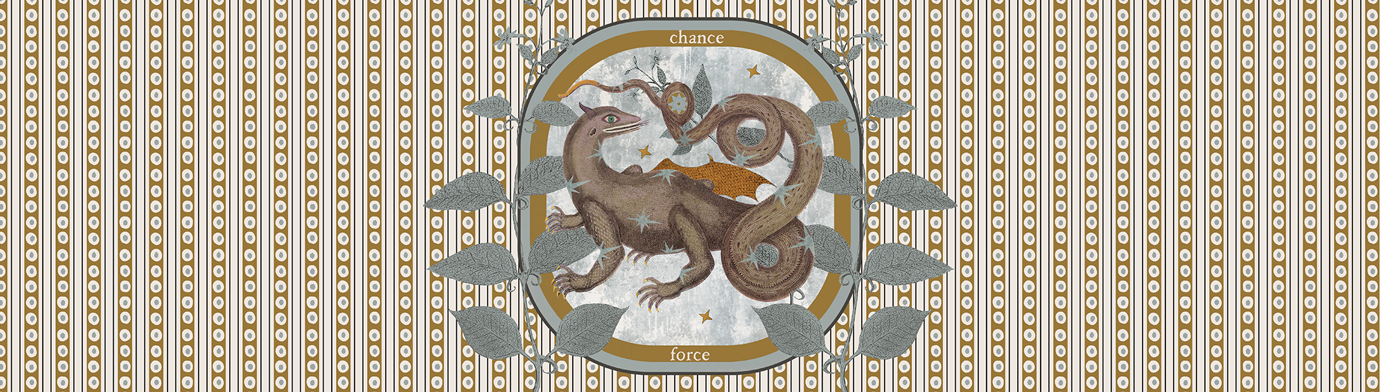 Abat-jour Dragon Mystique Deep Blue Maison Caumont inspiré d'un symbole universel fort