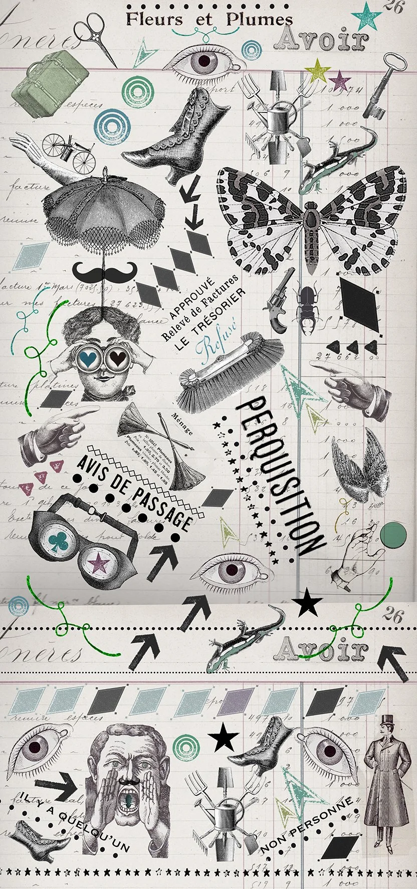 Grand Magasins - Papier peint