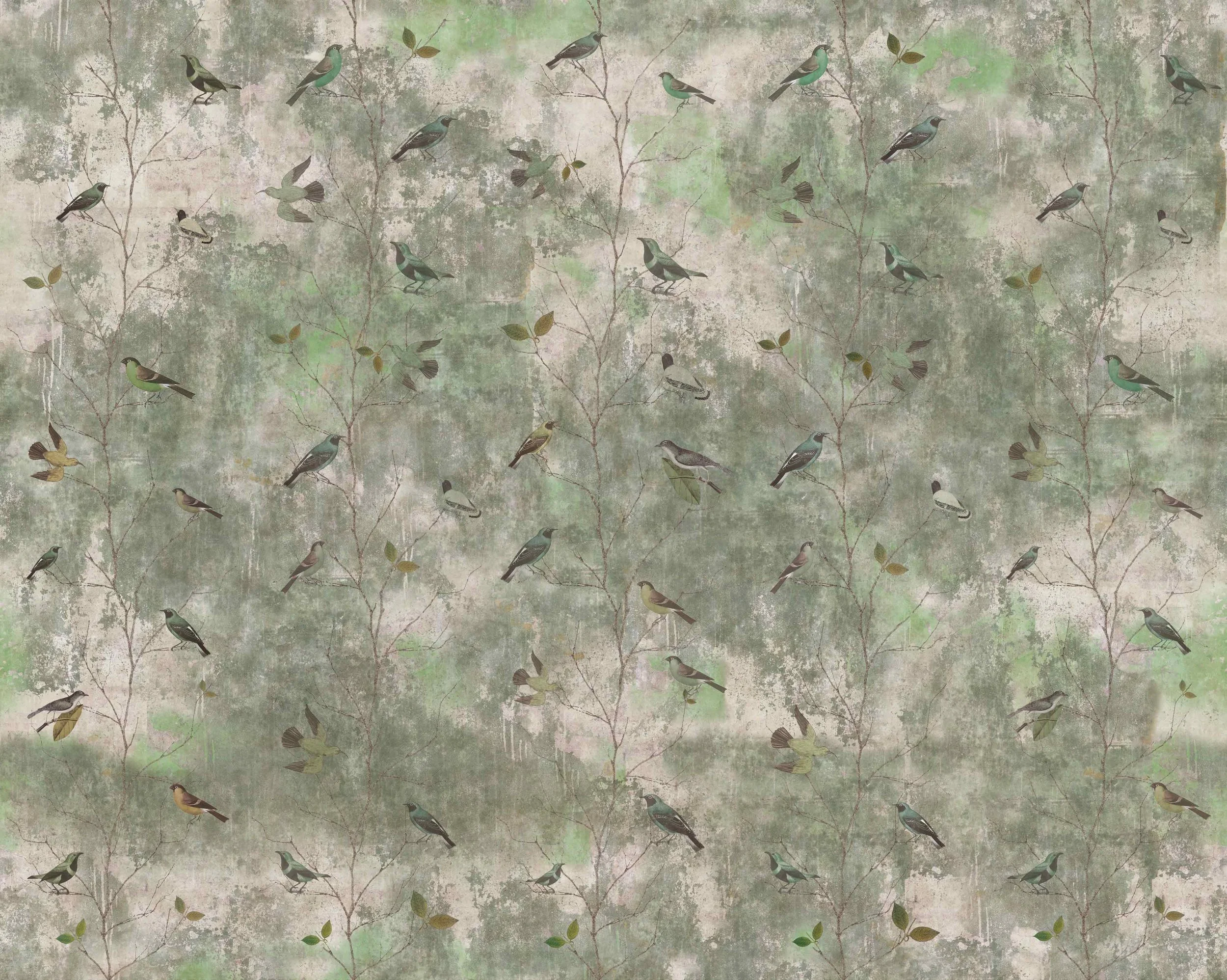 Vol de Nuit Green - Papier peint
