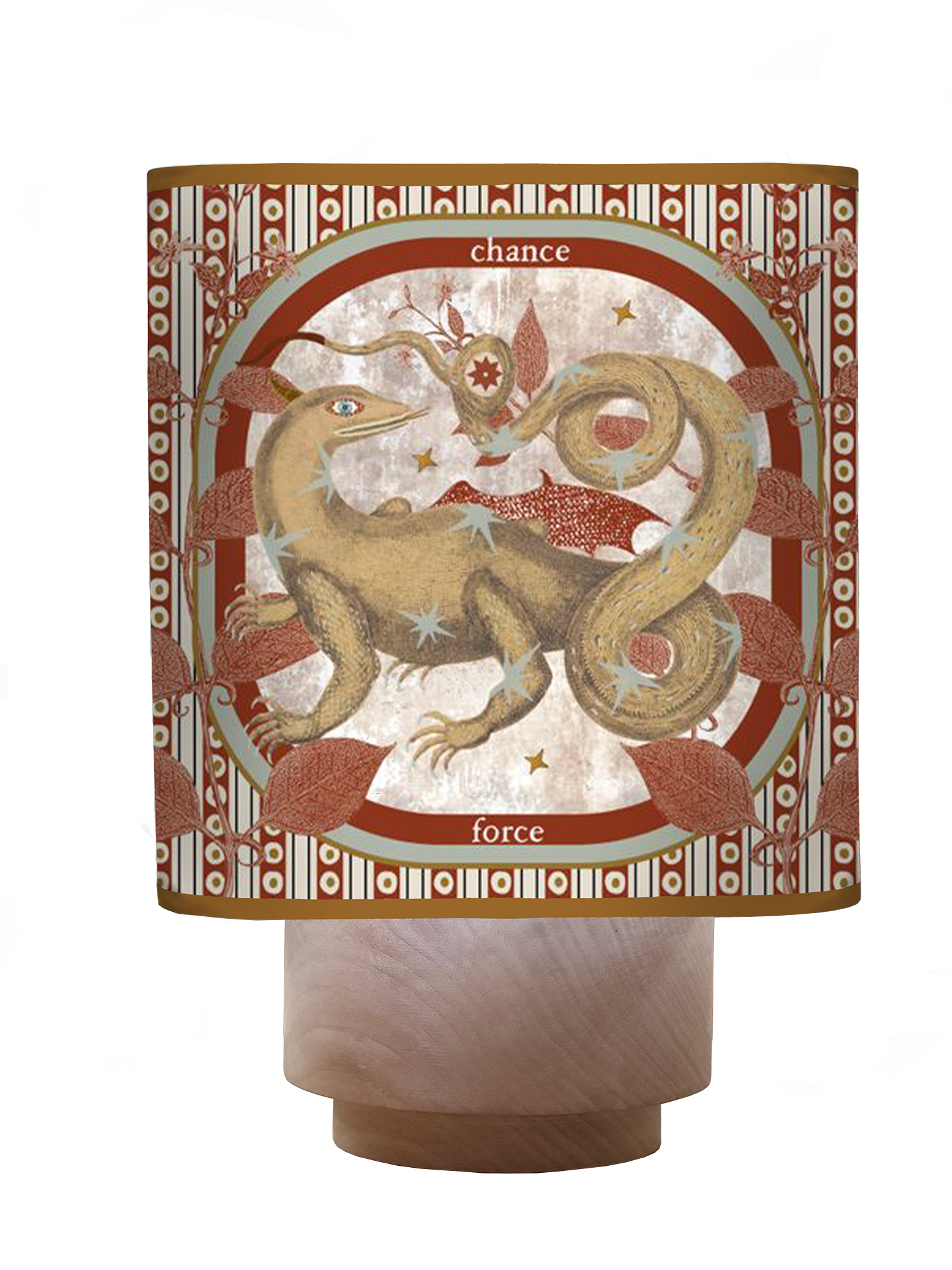 Dragon Mystique Dark Red - Abat jour