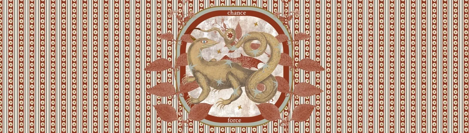 Abat-jour Dragon Mystique Dark Red Maison Caumont inspiré d'un symbole universel fort