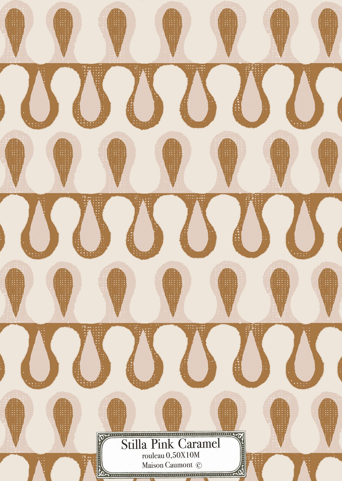 Stilla Pink Caramel – Échantillon papier peint
