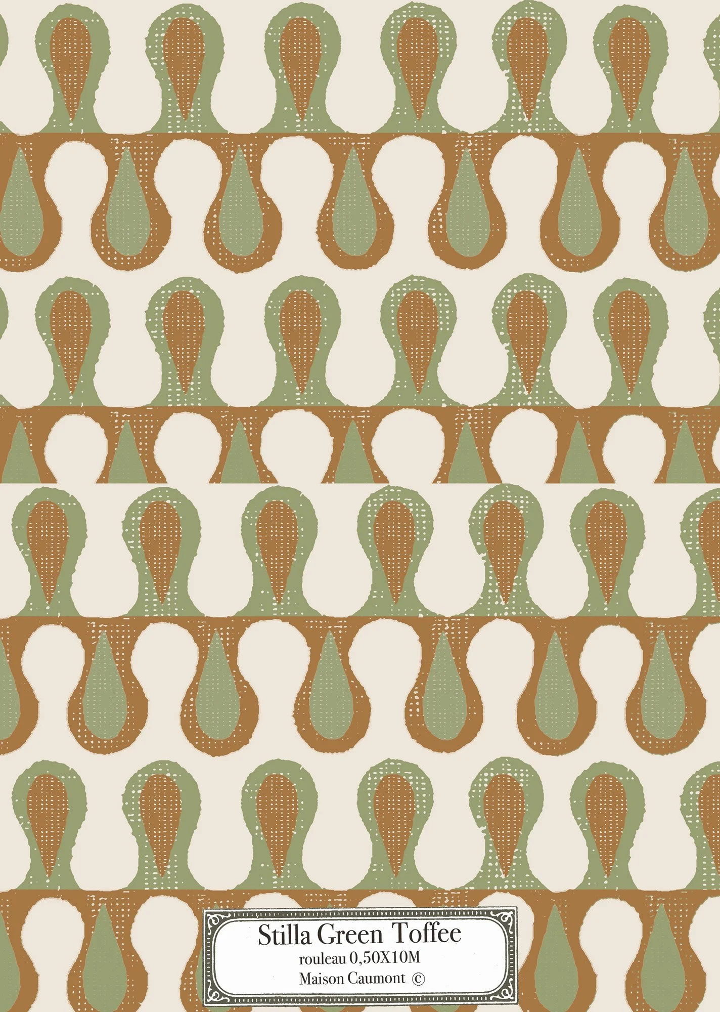Stilla Green Toffee - Papier peint