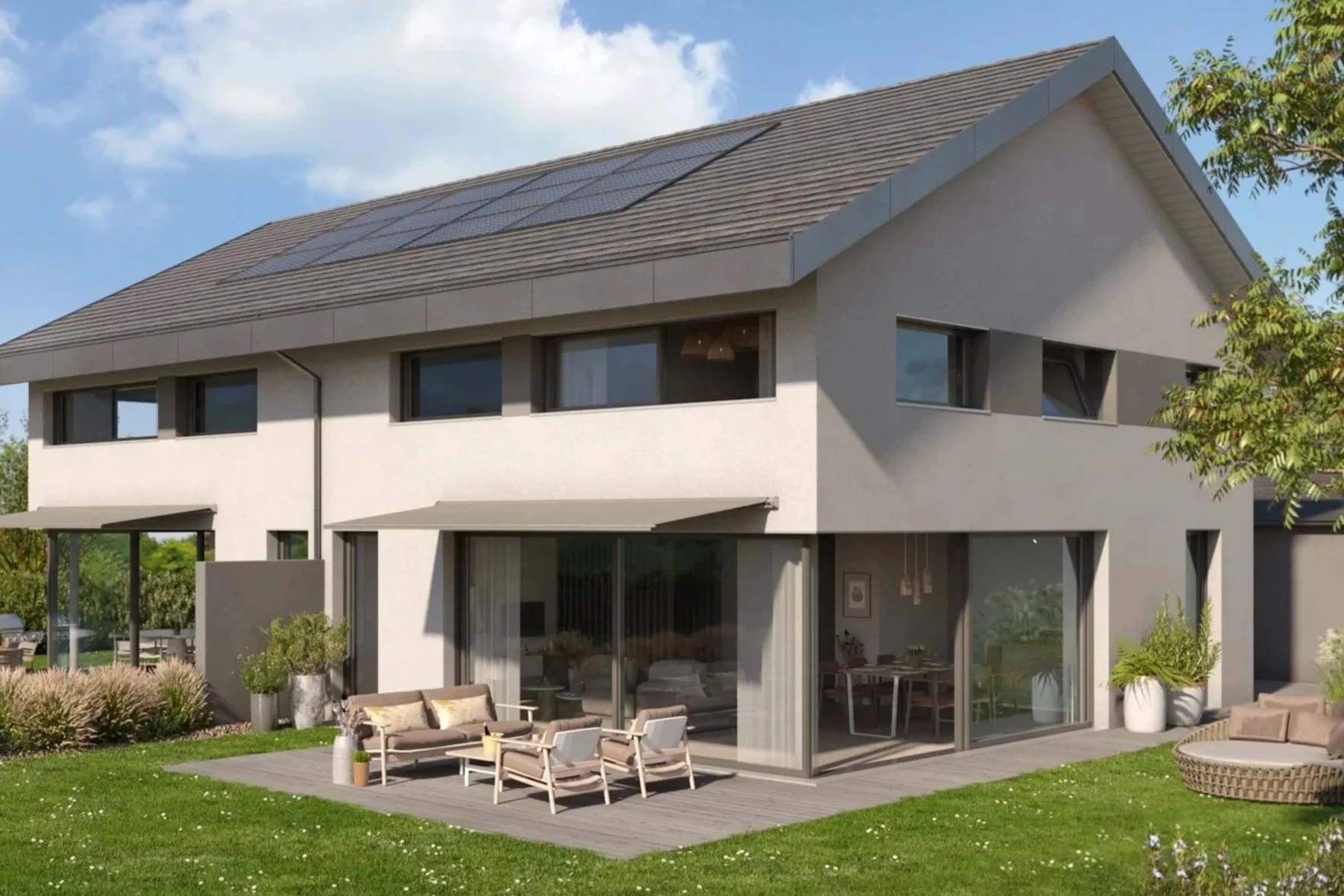 Villa mitoyenne neuve à Cugy