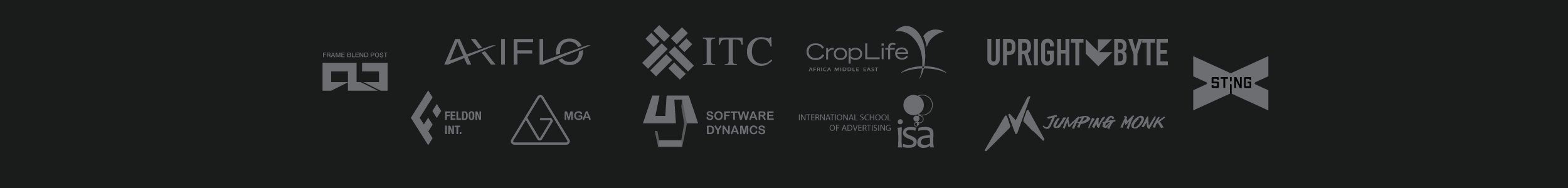 Selected Triple Think clients including International Trade Center, CropLife Africa, International School of Advertising and Software Dynamics