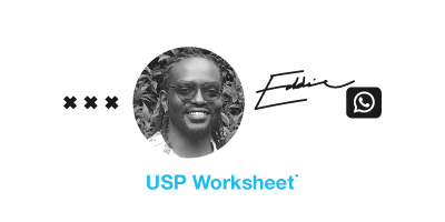 Eddie Omobe, Production Development Lead, Farm to Feed in Kenya, on Triple Thinks USP Worksheet and it’s clarity.