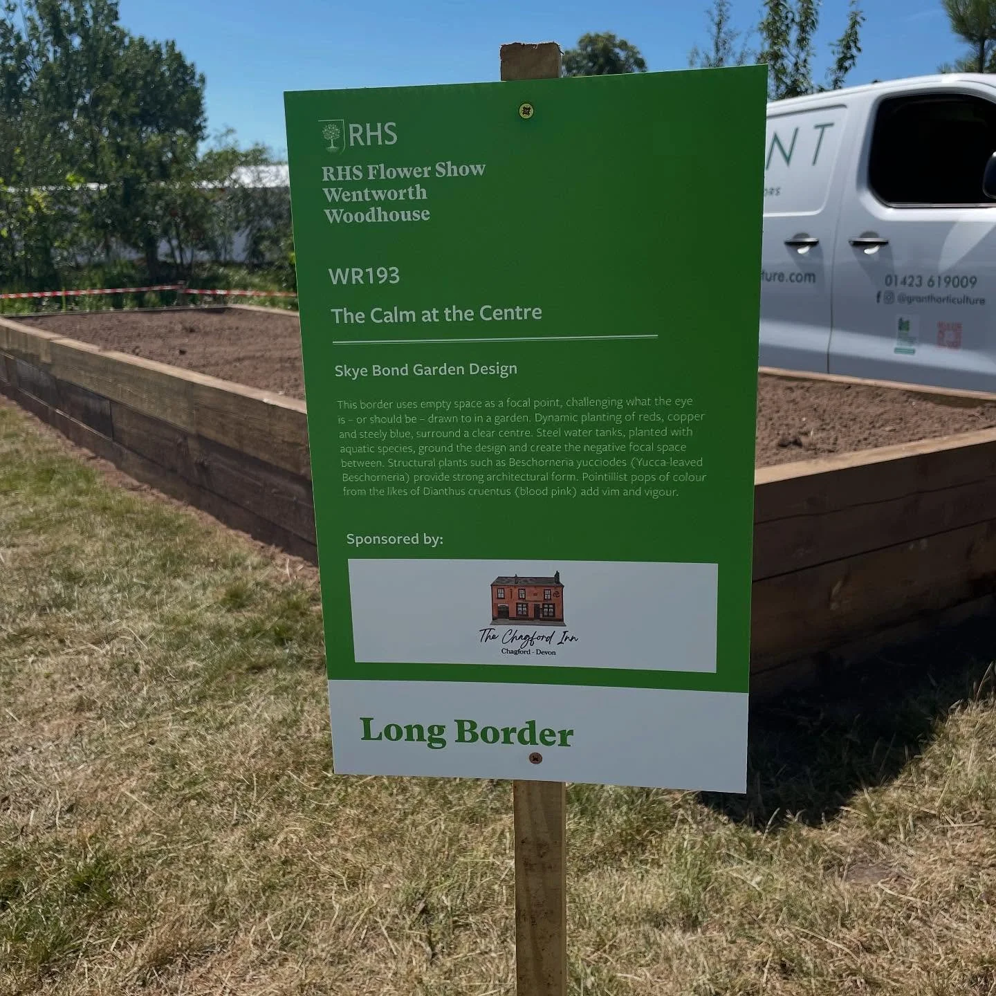 We&rsquo;ve arrived!
RHS Wentworth Woodhouse 2025 build up begins&hellip;
One empty plot right in front of the house with my name on it&hellip;and one large van full of stuff.
Two and a half days left to complete the border ready for judging and then