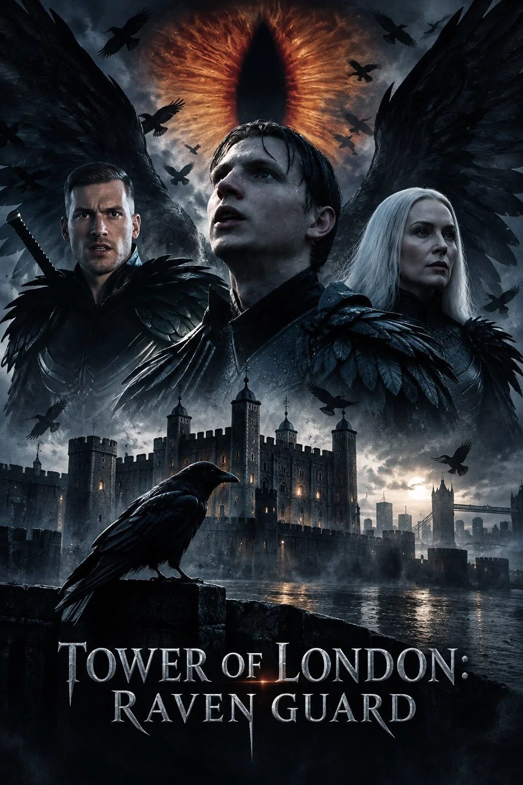 Tower of London: Raven Guard dark fantasy series featuring shapeshifting raven warriors who protect the historic Tower of London from ancient supernatural threats.