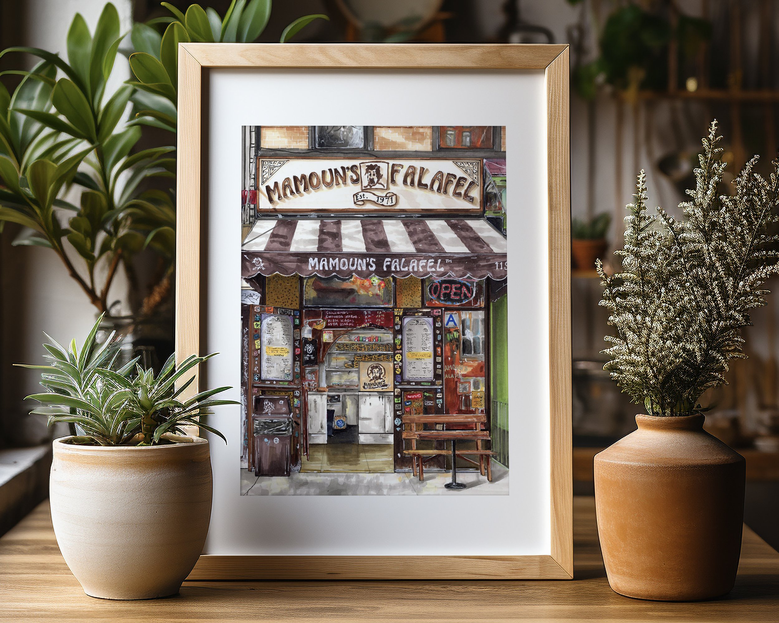 Premium Art Print: Mamoun's Falafel