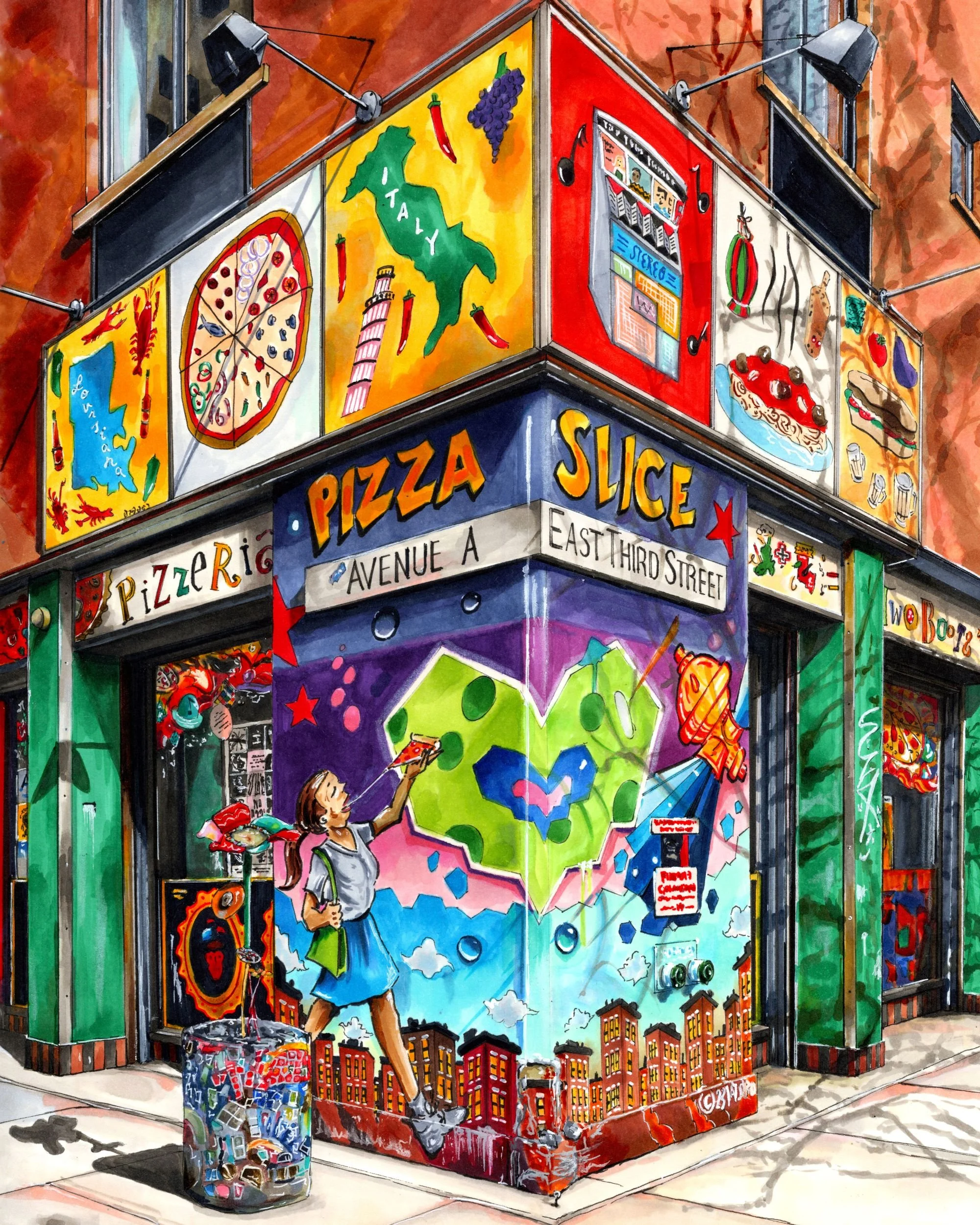 Two Boots Pizza, East Village, New York City