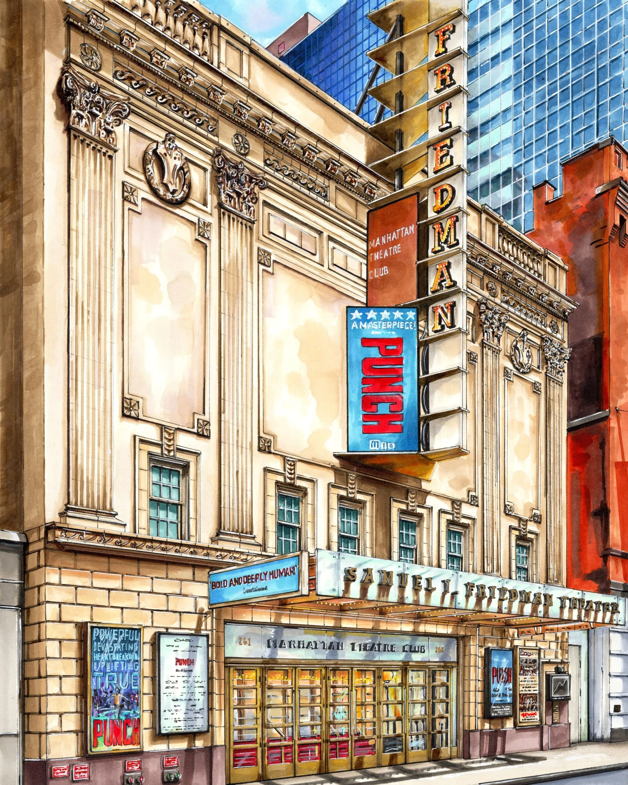 Samuel J. Friedman Theatre, Punch, Theatre District, New York City