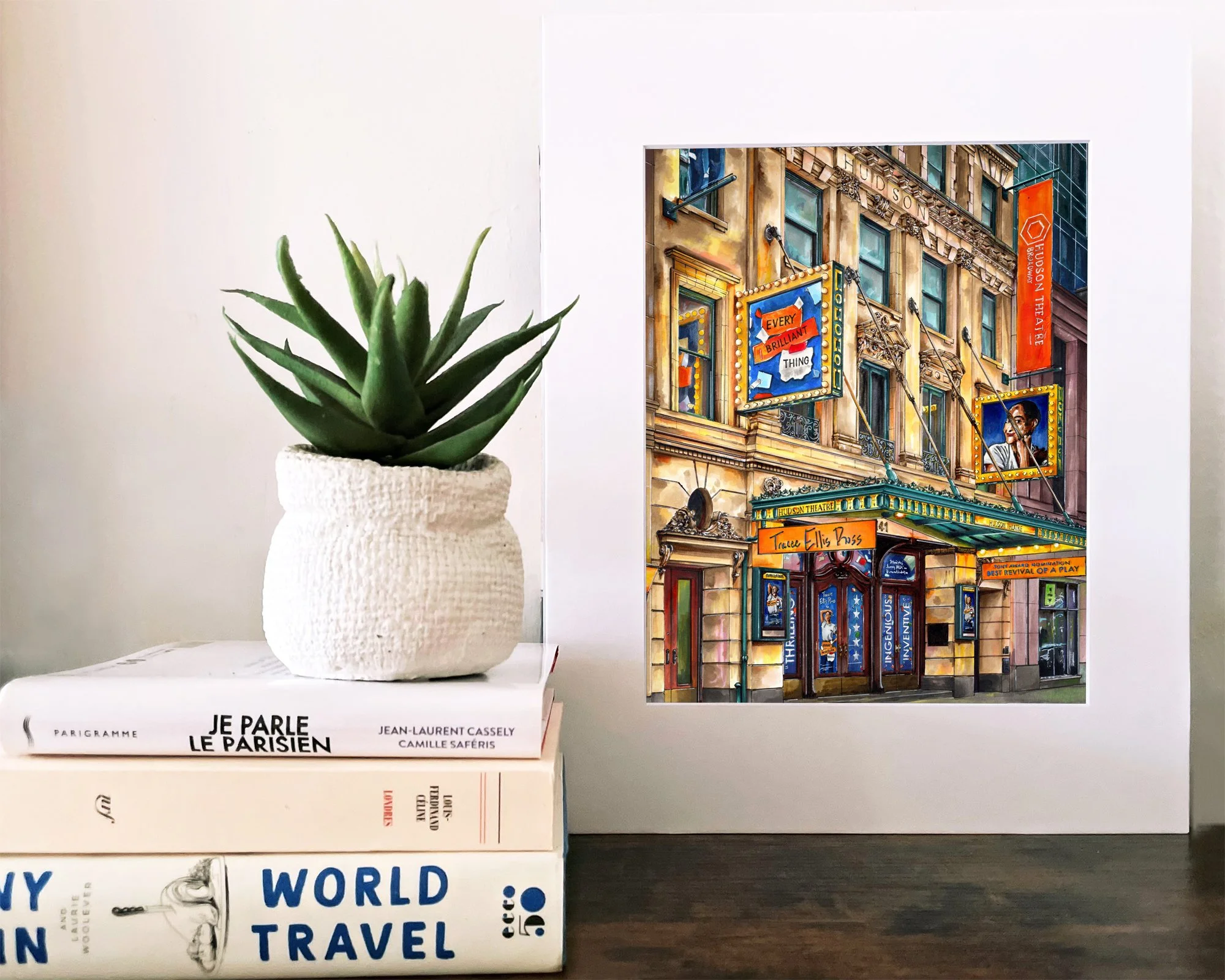 The matted, unframed version of Every Brilliant Thing the Broadway Play print