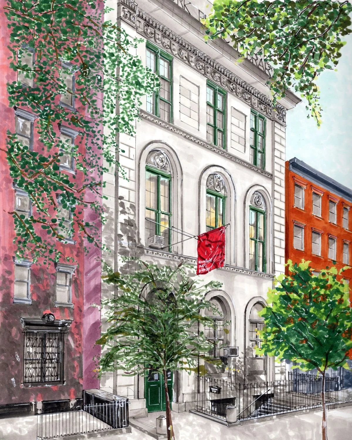 Tompkins Square Library, East Village, New York City