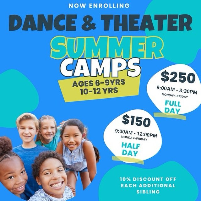 Now Enrolling:☀️Our Summer Weekly Camps are a perfect way to get your children active and excited to learn something new over the summer.
.
Each of these weeks will be filled with exciting activities such dance routines, games, and challenges.&nbsp;&