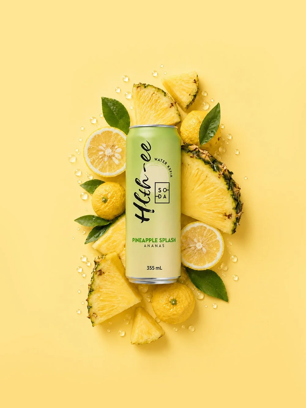 pineapple splash soda explosion of fruits hlthee soda kefir