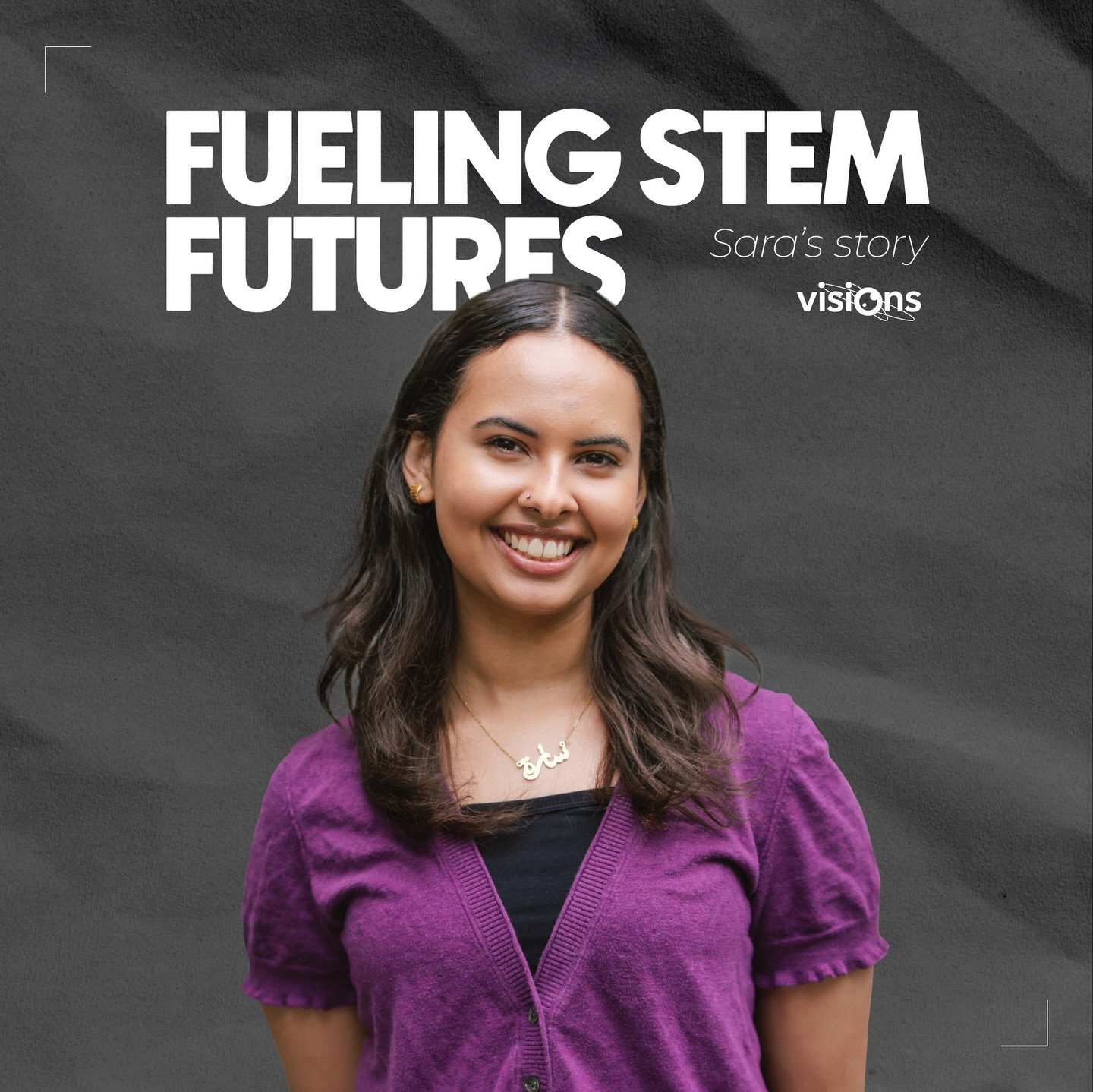 ✨ Every STEM journey begins with a single spark. Growing up in Regent Park, Sara had a natural 𝗽𝗮𝘀𝘀𝗶𝗼𝗻 𝗳𝗼𝗿 𝗵𝗲𝗮𝗹𝘁𝗵 𝗮𝗻𝗱 𝘀𝗰𝗶𝗲𝗻𝗰𝗲, but lacked the resources and a vessel to foster her passion. That&rsquo;s where Visions of Scienc
