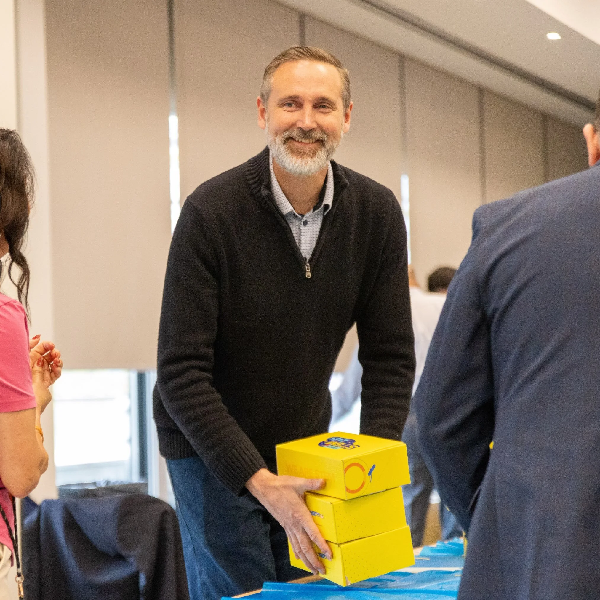 We had the pleasure of hosting a STEM Kit Building Challenge with @forestersfinancial&rsquo;s International Executive team last month, for an impactful afternoon building #STEMKits with over 70 volunteers! Vision&rsquo;s STEM-at-Home Kits are packed 