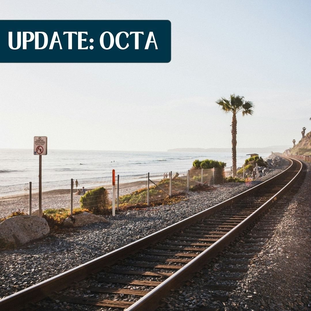BBOB met yesterday morning with OCTA CEO, Darrell Johnson. The meeting with Mr. Johnson came on the heels of Monday's OCTA subcommittee hearing where the group formally presented its updated concepts to help protect the railroad. 
 
The update includ