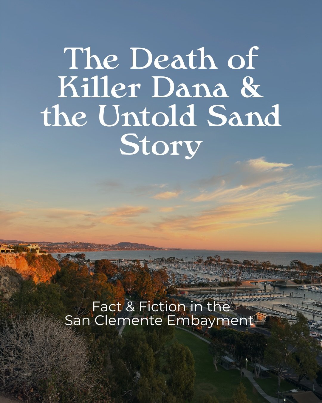 Killer Dana, the hallowed, world-class right-hander in Orange County, was lost when the harbor was built in the mid-1960s. No debate there. But here&rsquo;s what gets misunderstood&hellip;

During construction, ~2.3 million cubic yards of sand were d