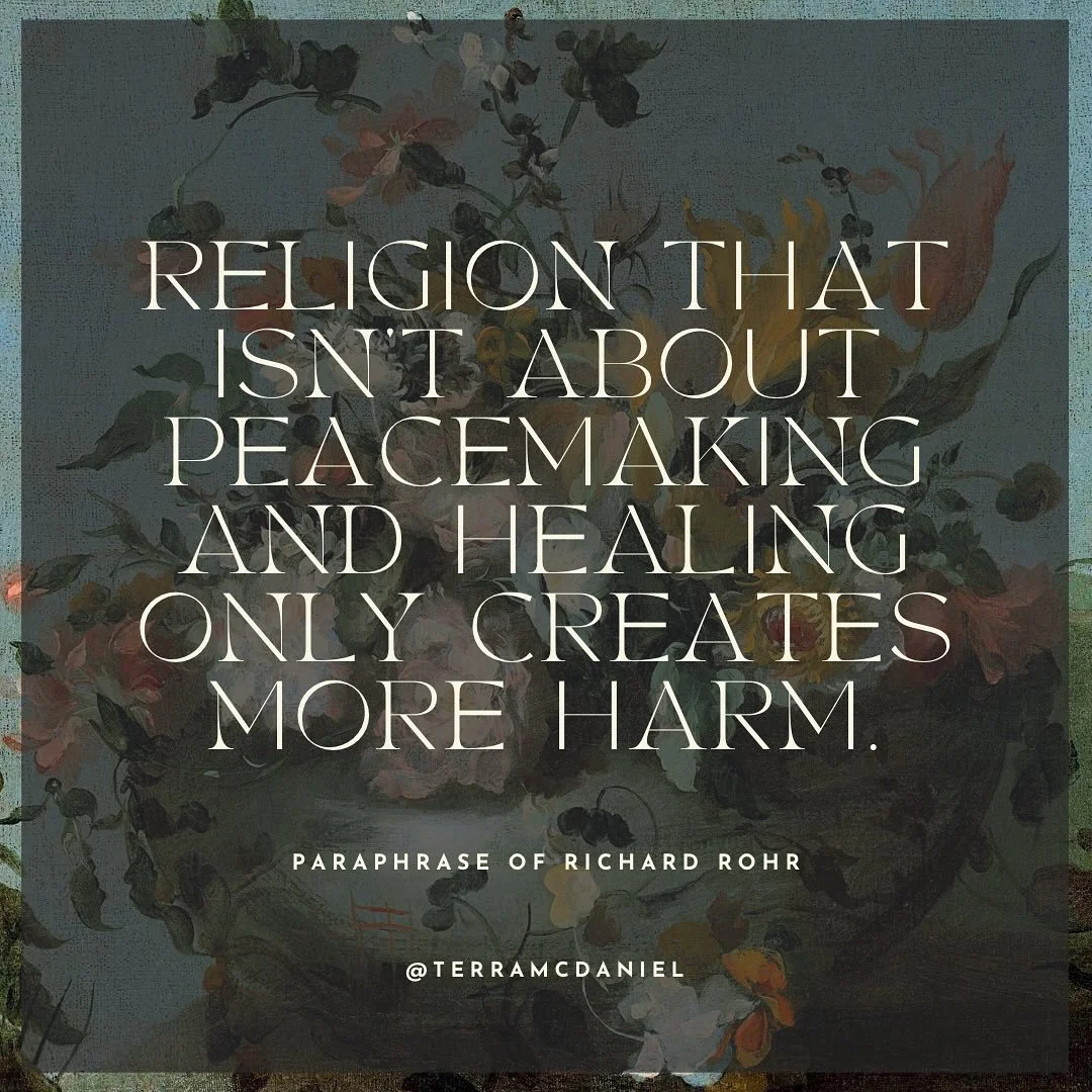 When religion does not move people to&hellip;[less black and white thinking and spiritual superiority], it is more a part of the problem than any solution whatsoever. It solidifies angers, creates enemies, and is almost always exclusionary of the mos