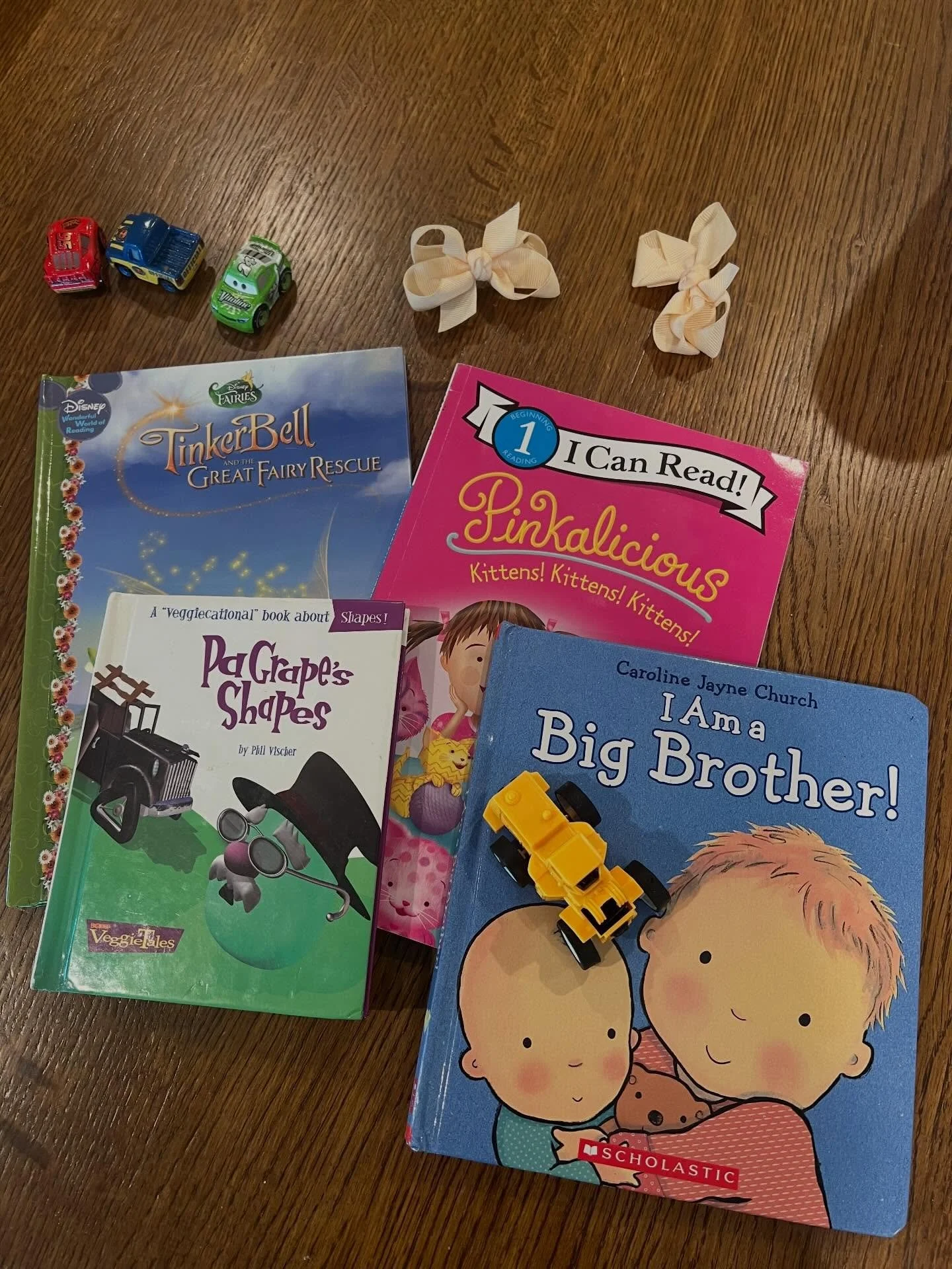 This week&rsquo;s new 📚 (&amp; tractor! 🚜) thanks to some wonderful little free library finds! We read each one at least twice! #ammaday