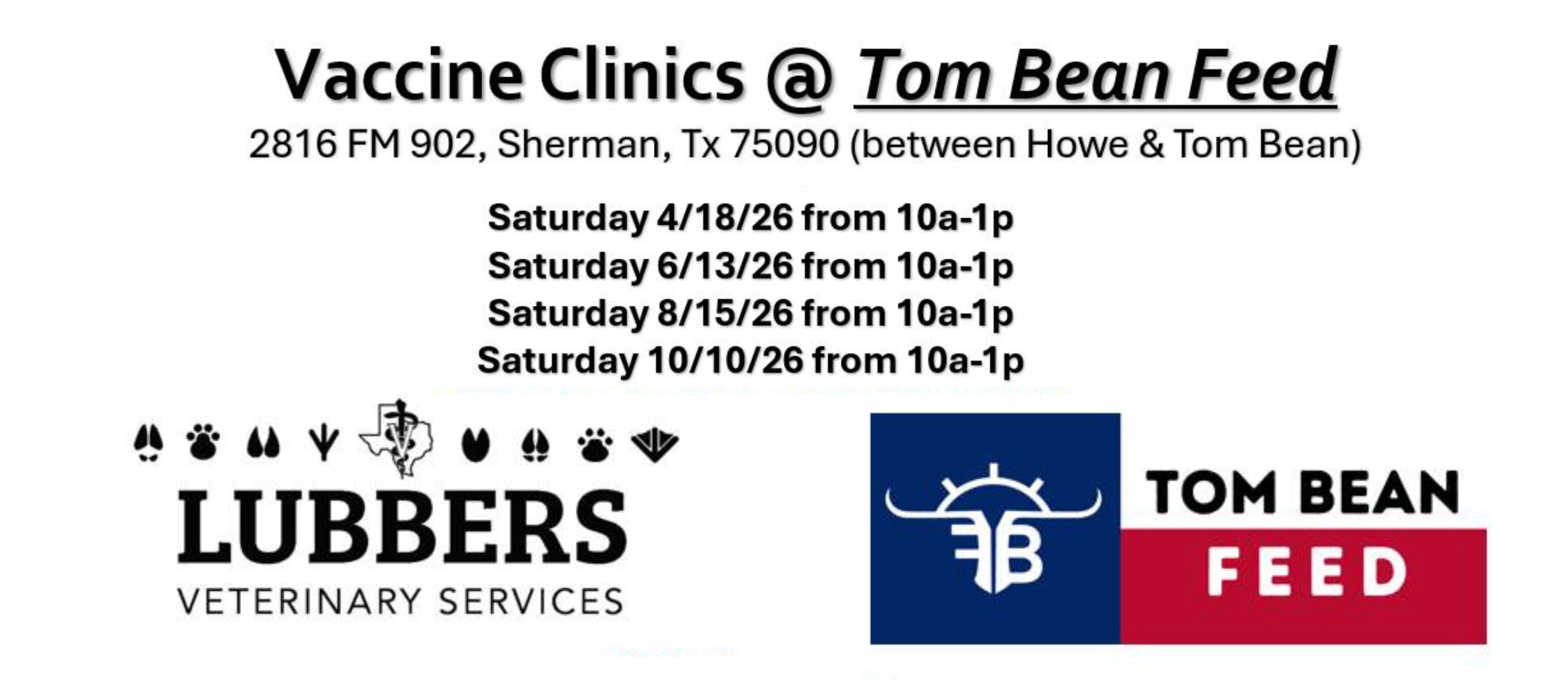 Vaccine Clinic with Lubbers Mixed Animal Veterinary Services