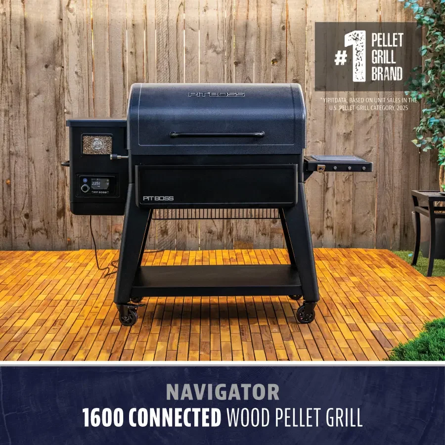 PitBoss® Navigator 1600 Wood Pellett Grill & Smoker - WiFi enabled