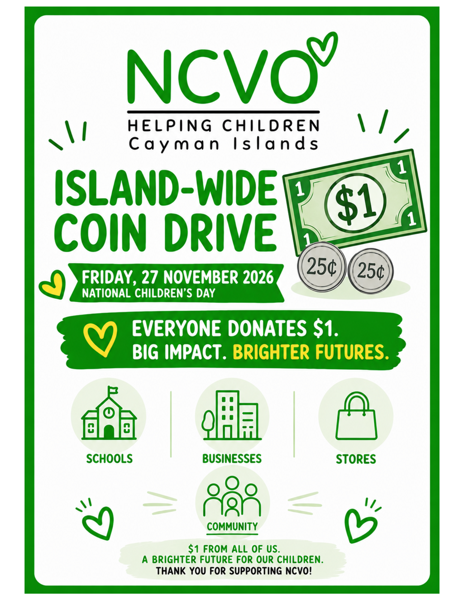 Island-wide Coin Drive