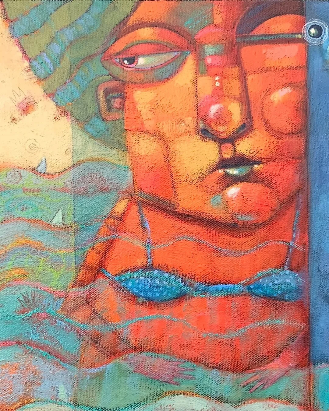 Showing a bit of my process and yes, I use yogurt lids for my palette. Always a classy girl.

(Tip of the hat to&nbsp;@thelumineers)

12&rdquo; x 16&rdquo;
mixed media on canvas
sold

Narrative art, paintings with a story, whimsical art, colorful art