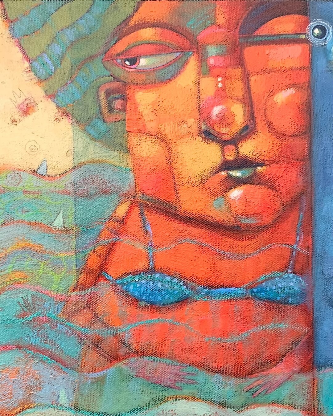 Showing a bit of my process and yes, I use yogurt lids for my palette. Always a classy girl.

(Tip of the hat to&nbsp;@thelumineers)

12&rdquo; x 16&rdquo;
mixed media on canvas
sold

Narrative art, paintings with a story, whimsical art, colorful art