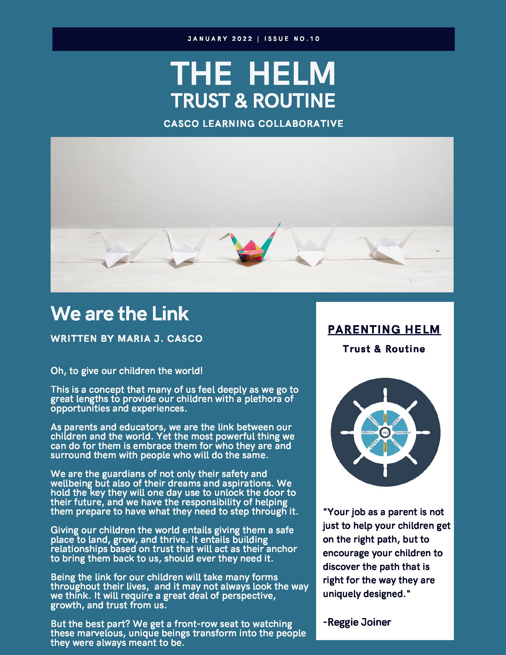 JANUARY 2022: TRUST &amp; ROUTINE