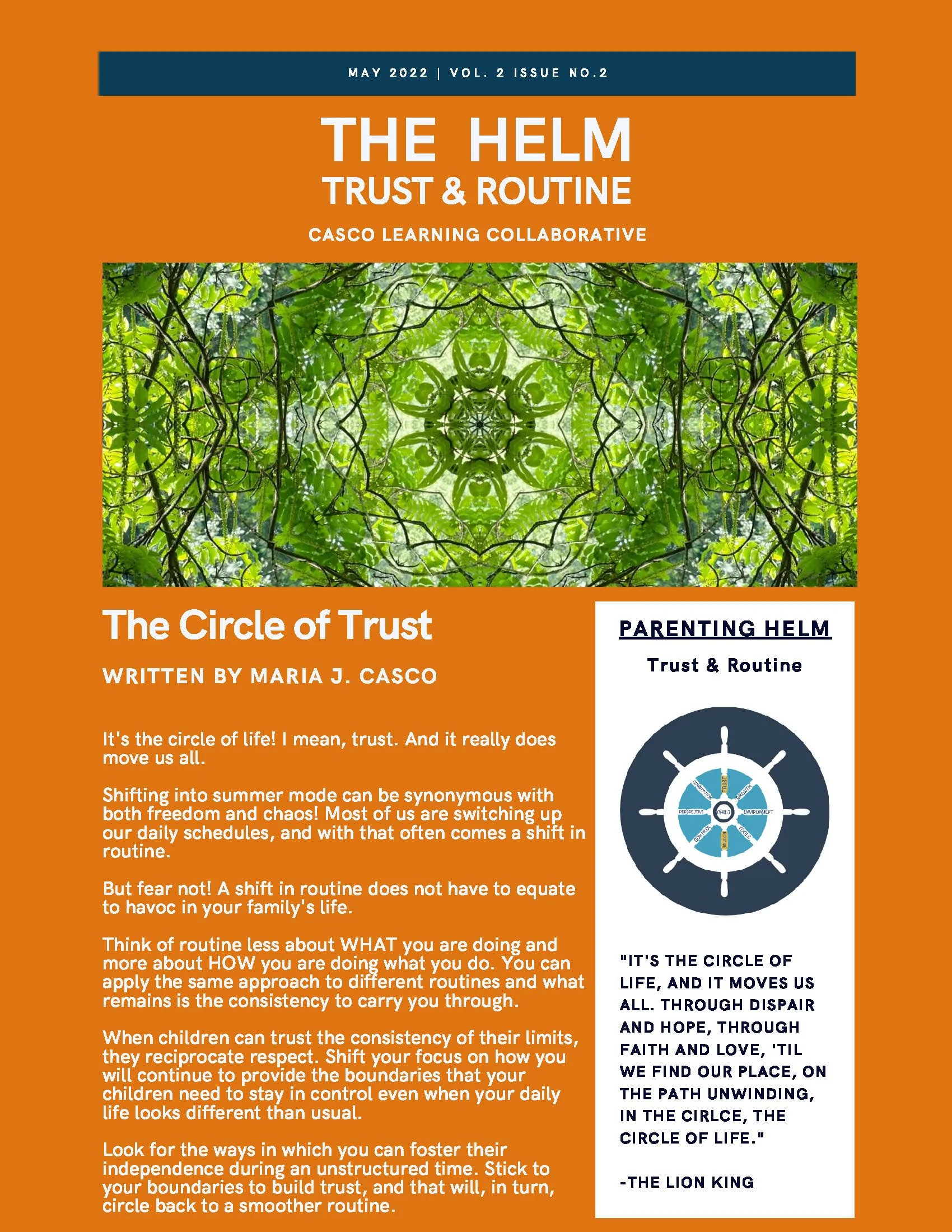 MAY 2022: TRUST &amp; ROUTINE